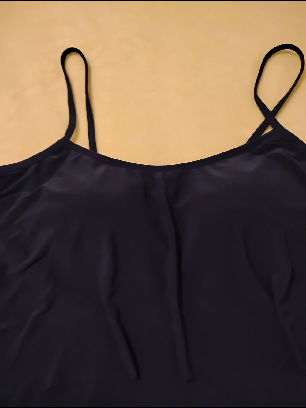Sonnet Shores Womens Navy Tier Ruffles Tankini Swimsuit Top Size 12 - Picture 6 of 6